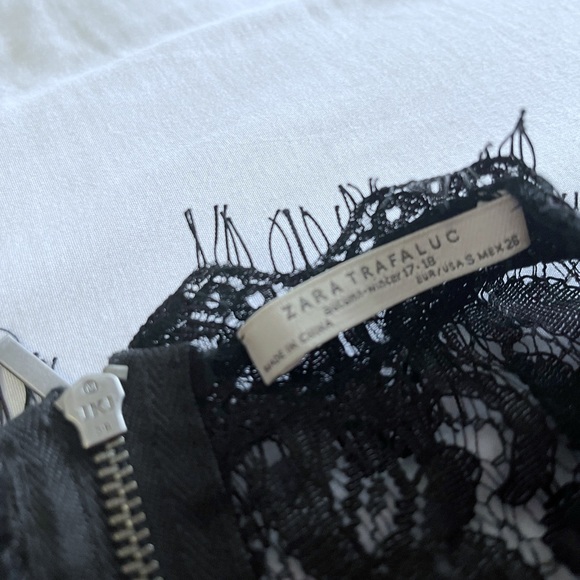 Zara Trafaluc Black Lace Top - Picture 6 of 6
